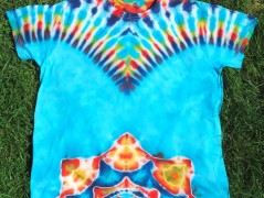 Batik.tričko  - Moře kvete