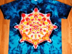 Batik.tričko  - Moře kvete