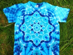 Batik.tričko  - Moře kvete