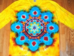 Batik.tričko  - Moře kvete