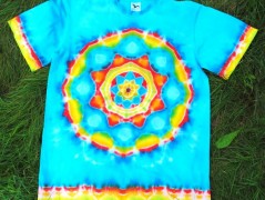 Batik.tričko  - Moře kvete