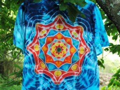 Batik.tričko  - Moře kvete