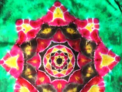 Batik.tričko  - Moře kvete