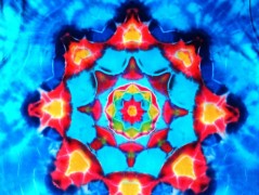 Batik.tričko  - Moře kvete