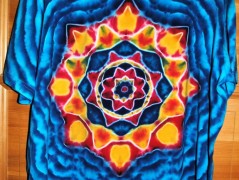 Batik.tričko  - Moře kvete