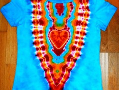 Batik.tričko  - Moře kvete