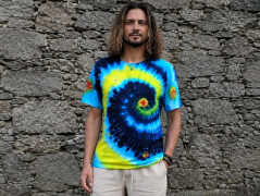 Batik.tričko  - Moře kvete