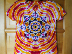 Batik.tričko  - Moře kvete