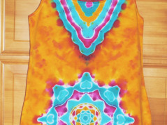 Batik.tričko  - Moře kvete