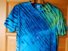 Batik.tričko  - Moře kvete