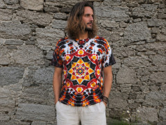 Batik.tričko  - Moře kvete