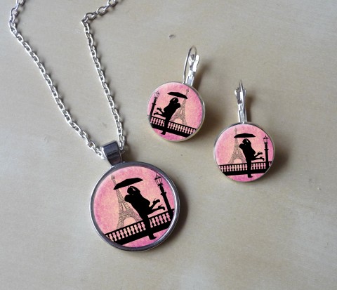 Souprava - náušnice + přívěsek náhrdelník přívěsek náušnice řetízek pryskyřice 