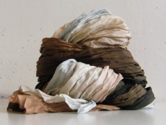 Lišejníková...hedvábná šála 90x200