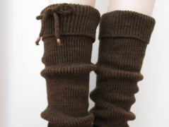 Návleky na nohy - hořčicové