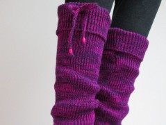 Návleky na nohy - hořčicové