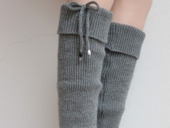 Návleky na nohy - hořčicové