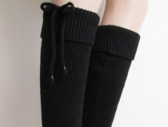 Návleky na nohy - hořčicové