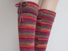 Návleky na nohy - hořčicové