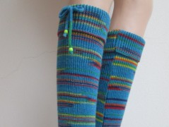 Návleky na nohy - hořčicové