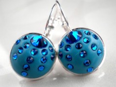 Náušnice s šatony Swarovski