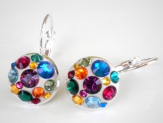 Náušnice Swarovski tyrkysové