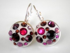 Náušnice Swarovski tyrkysové