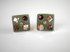 Náušnice Swarovski tyrkysové