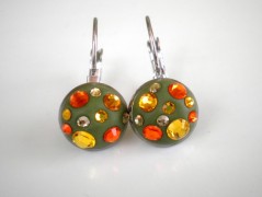 Náušnice Swarovski tyrkysové