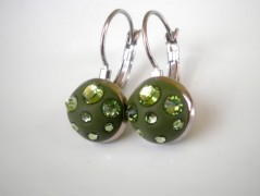 Náušnice Swarovski tyrkysové