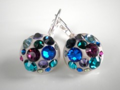 Náušnice Swarovski tyrkysové