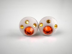 Náušnice Swarovski tyrkysové