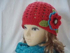 Háčkovaná čepička 217