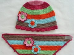 Háčkovaná čepička 217