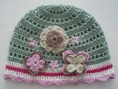 Háčkovaná čepička 217