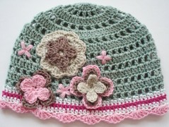 Háčkovaná čepička 217