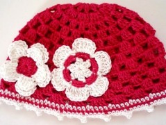 Háčkovaná čepička 217