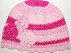 Háčkovaná čepička 217