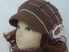 Háčkovaná čepička 217