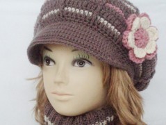 Háčkovaná čepička 217