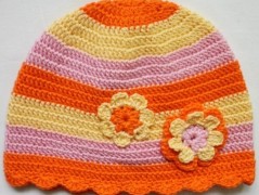 Háčkovaná čepička 217