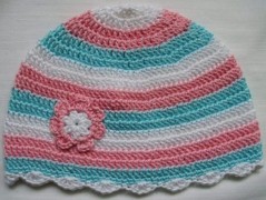 Háčkovaná čepička 217