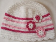 Háčkovaná čepička 217