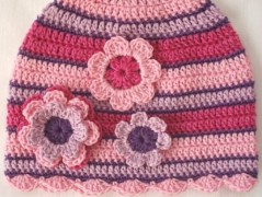 Háčkovaná čepička 217