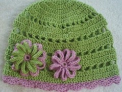 Háčkovaná čepička 217