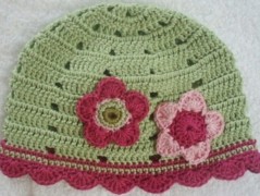 Háčkovaná čepička 217