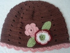 Háčkovaná čepička 217