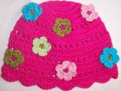 Háčkovaná čepička 217