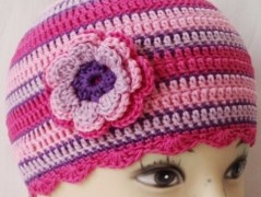 Háčkovaná čepička 217