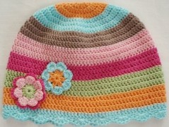 Háčkovaná čepička 217