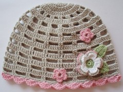 Háčkovaná čepička 217